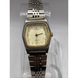 VINTAGE Casio LQ-310 Women's Quartz Watch Silver 23mm Case Rare- New Battery